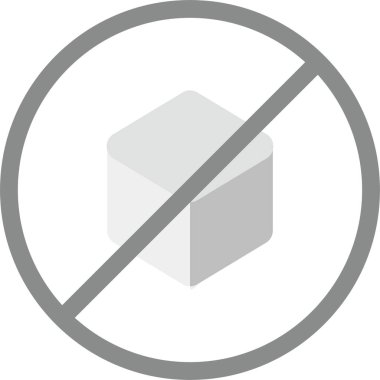 simge yok, vektör illüstrasyonu