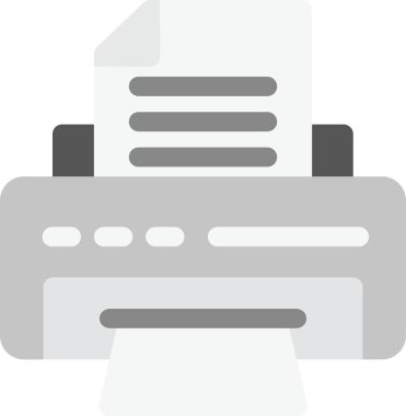 Yazıcı simgesi. Basit bir çizim. Web ve mobil için yazıcı vektör simgeleri