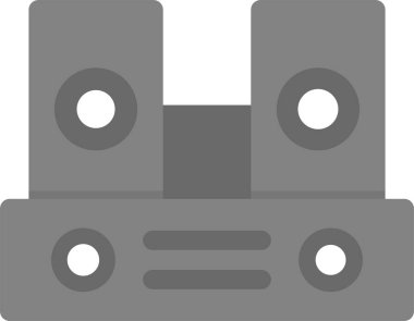 Hoparlörler Simgesi, Basit Web Vektörü İllüstrasyonu