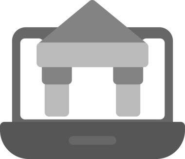 Yazıcı. Web simgesi basit illüstrasyon