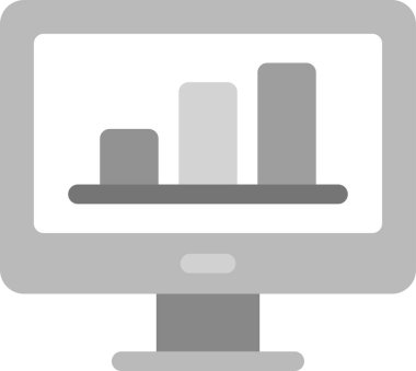 grafik simgesi, satır vektörü olan bilgisayar masaüstü