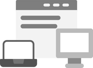 İnternet web simgesi basit illüstrasyon