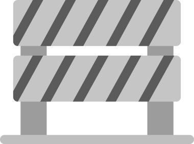 Bariyer Simgesi, Basit Web Vektörü İllüstrasyonu