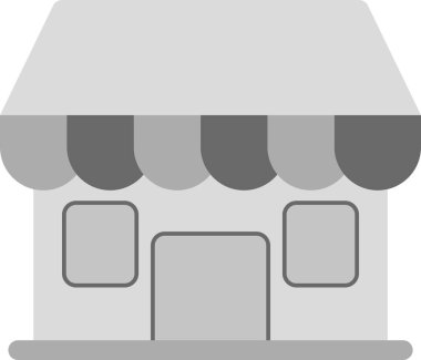 Dükkan. Web simgesi basit illüstrasyon