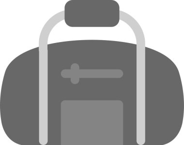 Sırt çantası. Web simgesi basit illüstrasyon