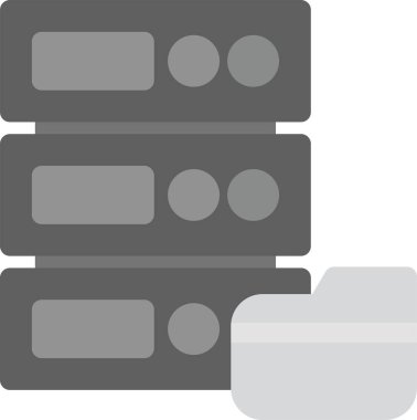 Veritabanı Simgesi, Basit Web Vektörü İllüstrasyonu