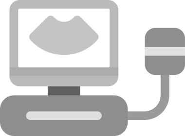 Ultrason Simgesi, Basit Web Vektörü İllüstrasyonu