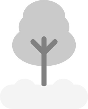 Çam Simgesi, Basit Web Vektörü İllüstrasyonu