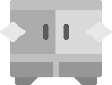 Gardırop Simgesi, Basit Web Vektörü İllüstrasyonu