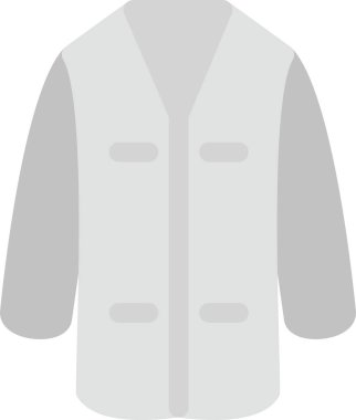 Ceket. Web simgesi basit illüstrasyon