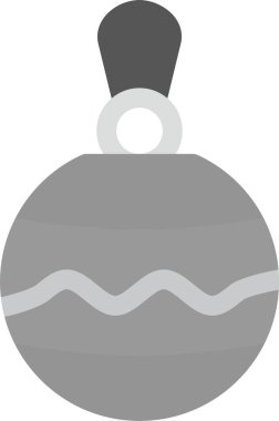 Bauble Simgesi, Basit Web Vektörü İllüstrasyonu