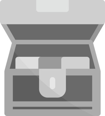 para kutusu vektör simgesi katı biçiminde