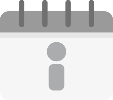 Takvim simgesi vektörü. düz tasarım illüstrasyon