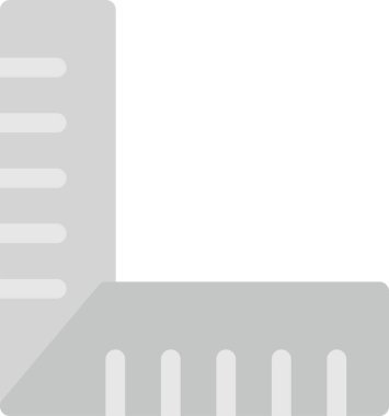 Cetvel Simgesi, Basit Web Vektörü İllüstrasyonu