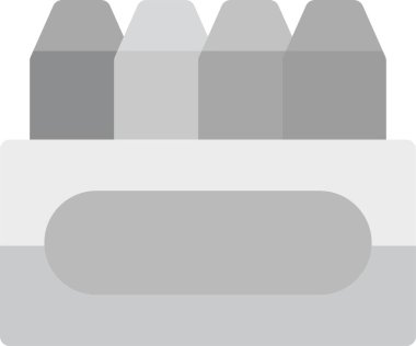 Pastel Boya Simgesi, Basit Web Vektörü İllüstrasyonu