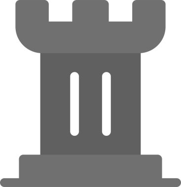 Satranç Simgesi, Basit Web Vektörü İllüstrasyonu