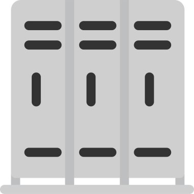Lockers sunucu vektör simgesi