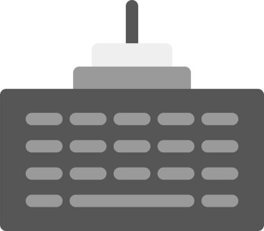 Bina binası simgesi düz stil