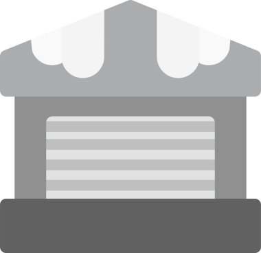 Garaj Simgesi, Basit Web Vektörü İllüstrasyonu