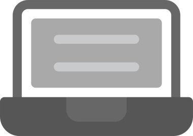 Tarayıcı dizüstü bilgisayar simgesi ana hat biçiminde