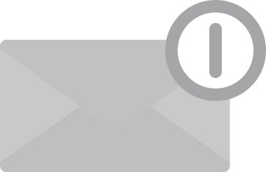 E- posta Simgesi, Basit Web Vektörü İllüstrasyonu