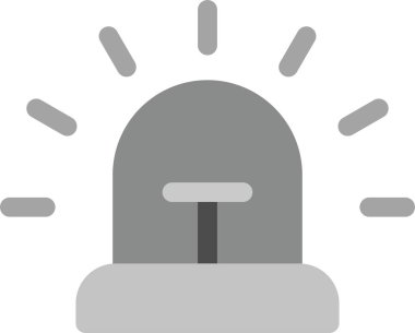 Siren Simgesi, Basit Web Vektörü İllüstrasyonu