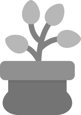 Kaktüs bitkisi simgesi ana hatlarıyla