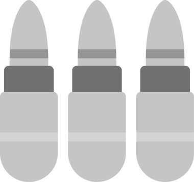 Mermi Simgesi, Basit Web Vektörü İllüstrasyonu