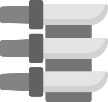 Katana Simgesi, Basit Web Vektörü İllüstrasyonu