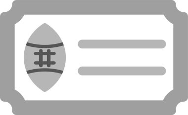 bilet ikonu vektör illüstrasyonu