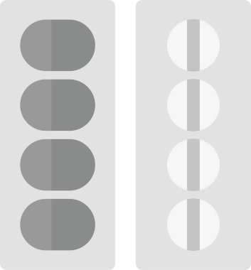 İlaç hapları vektör simgesi.