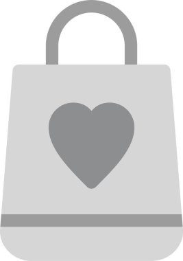 çanta çanta çanta alışveriş kalp simgesi ana hatlar biçiminde