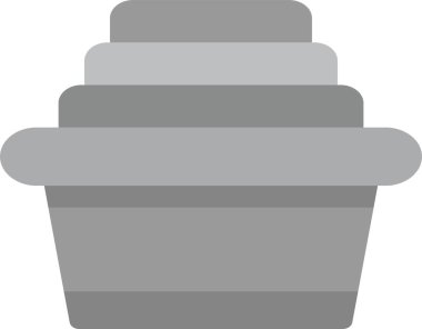 Çamaşır Sepeti Simgesi, Basit Web Vektörü İllüstrasyonu