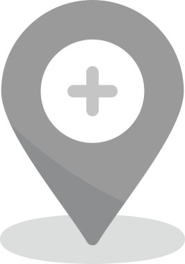 konum işaretleyici pin simgesi ana hat biçiminde