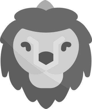 Lion Icon, Simple Web Vector Illustration clipart