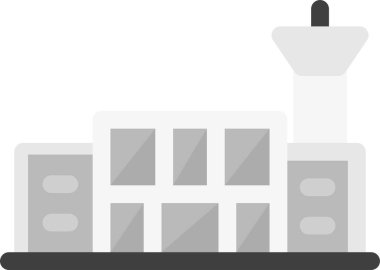 Fabrika Düz Vektör Simgesi