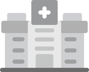 Hastane Simgesi, Basit Web Vektörü İllüstrasyonu