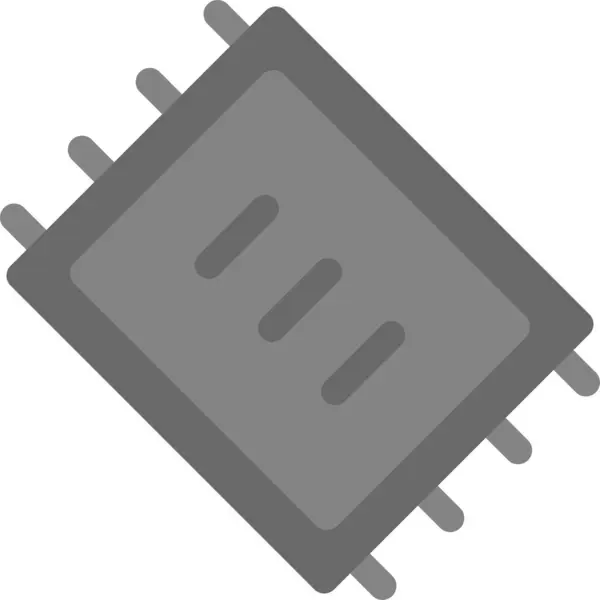 bilgisayar bellek yongası simgesi katı biçiminde