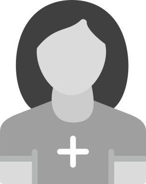 avatar kadın simgesi katı stil