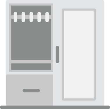 Kapı simgesi, basit vektör tasarımı