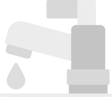 Musluk ikonu. vektör illüstrasyonu