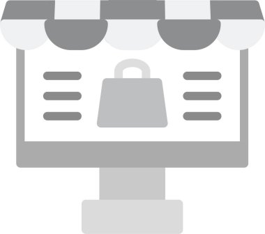 Bilgisayar. Web simgesi basit tasarım