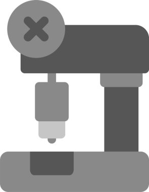 Tek bir ikonun vektör illüstrasyonu. mikroskop simgesi