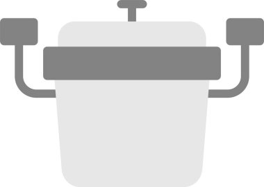 Kahve demliği ikonu ana hatlarıyla