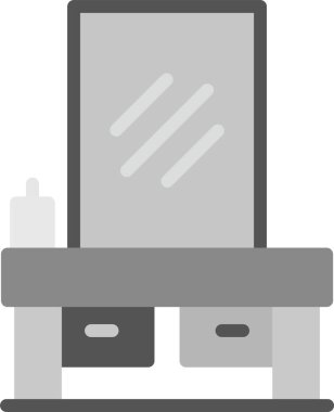 Otel resepsiyonu. Web simgesi basit illüstrasyon