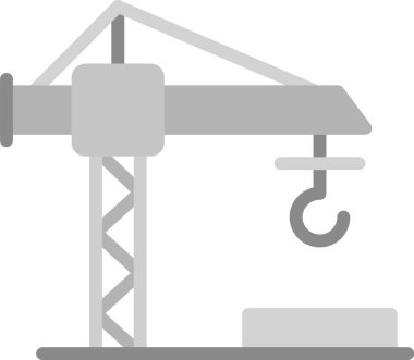 Vinç inşaat simgesi ana hat biçiminde