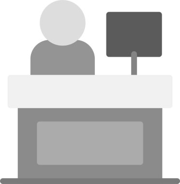 Konferans simgesi, vektör çizimi