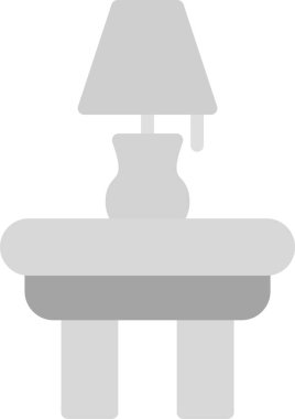 Masa lambası. Web simgesi basit illüstrasyon