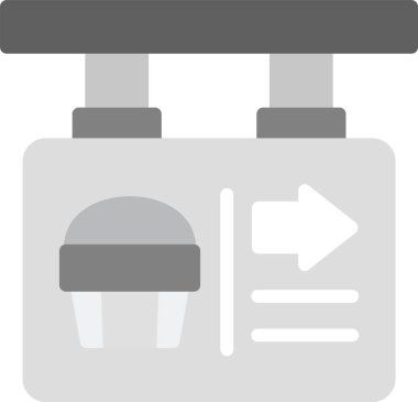 Otel çanı yemek simgesi ana hatlarıyla