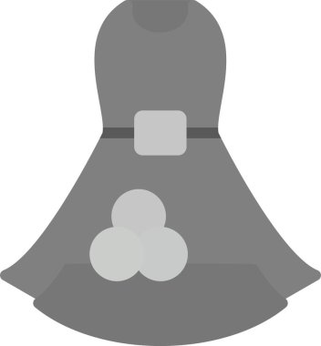 Beyaz arka plan üzerinde izole trendy düz stil zil simgesini